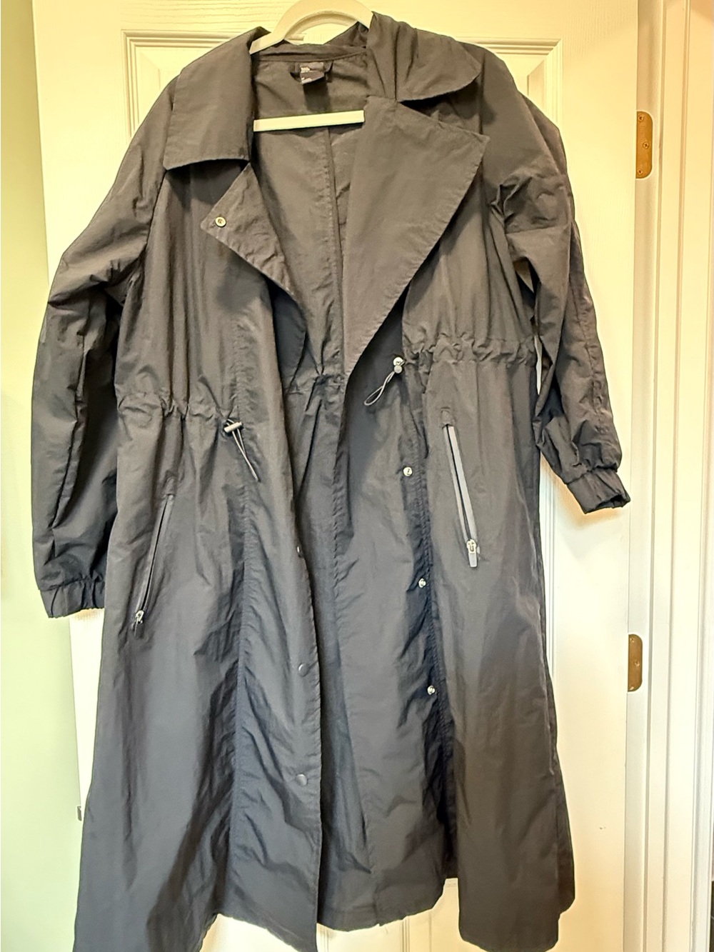 all in motion Women's Black Trench Coat Jacket
